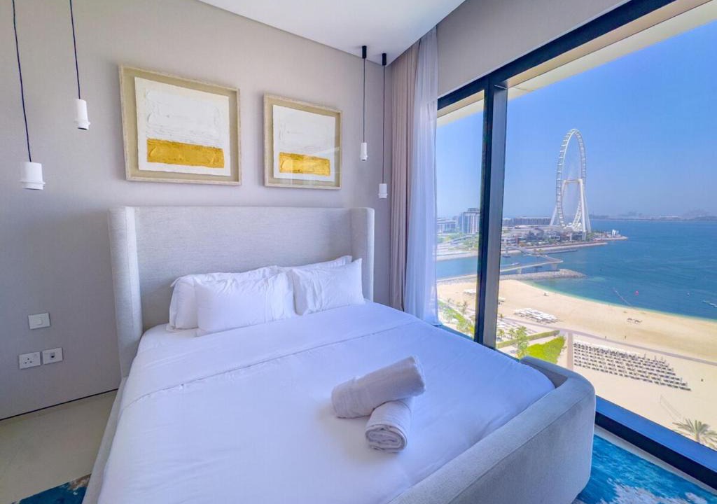 Jumeirah Beach Residence Apartment | ADDRESS BEACH RESORT Residence Million Dollar Sea and Palm View DXB AIRPORT VIP Shuttle option