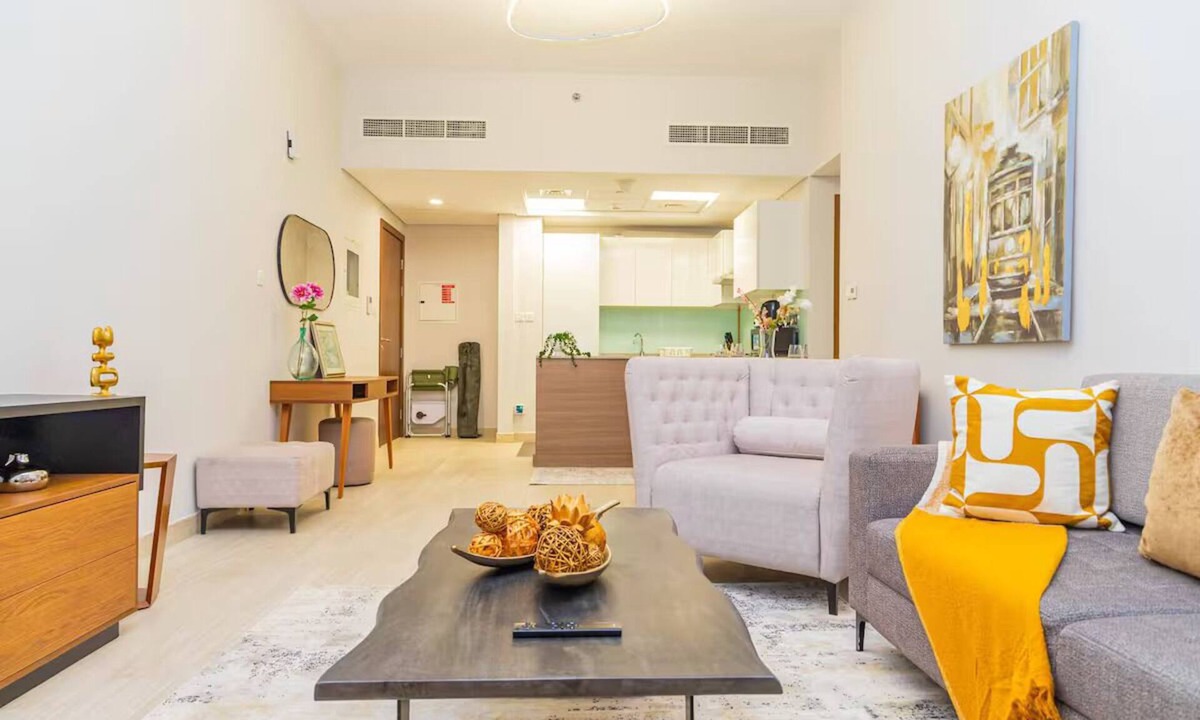 Jadaf Apartment | Bloomfields Splendid 1BR in Al Jadda