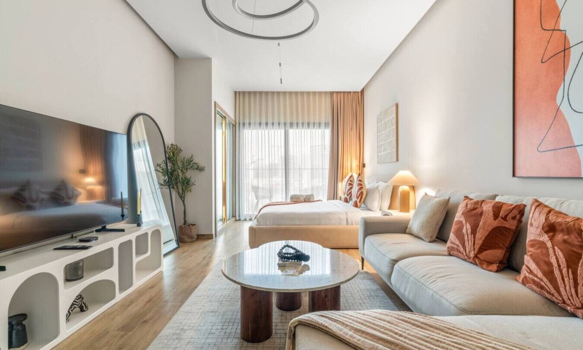 Jumeirah Village Circle Apartment | FIRST CLASS | Studio | Minimalist Chic Retreat