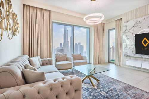 Za'abeel 2 Apartment | Luxury 4 Bedroom High-Floor Apartment, Spectacular Burj Khalifa & Fountain Views, Steps Away from Dubai Mall - Downtown Dubai by Stayfinity