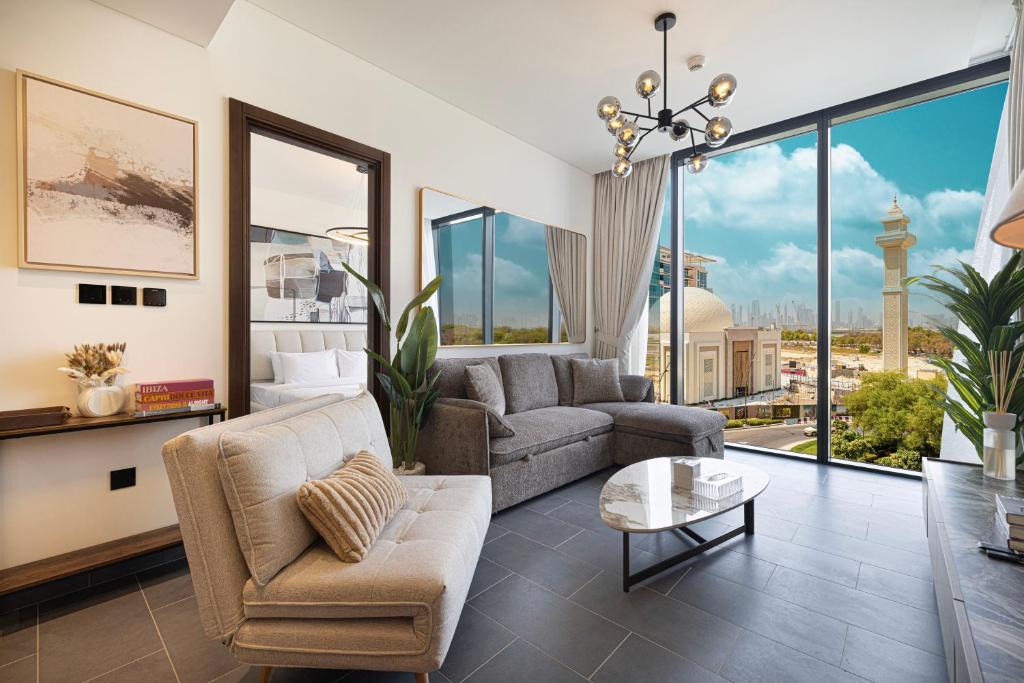 Nad Al Sheba Apartment | Moon Stays - Opulent 2BR Stay - Sobha Hartland