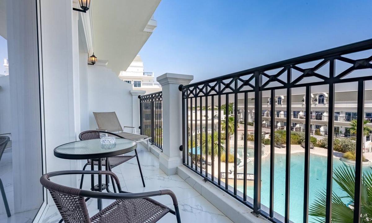 Al Barsha Apartment | Refined 1BR Escape with Pool-Facing Views, Near to Dubai Butterfly Garden,