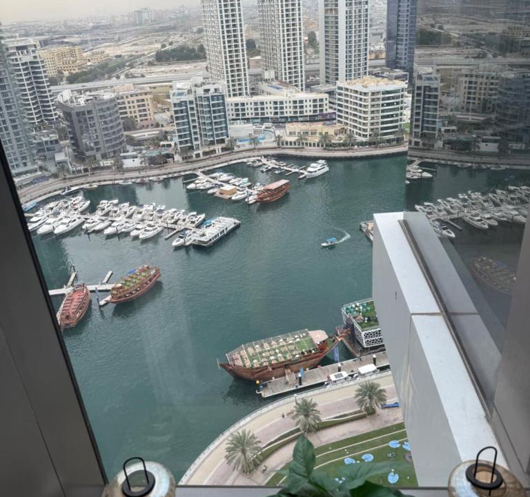 Jumeirah Beach Residence Apartment | Sparkle Towers by Swarovski - Dubai Marina - High Floor - Beach Resort Sunset view