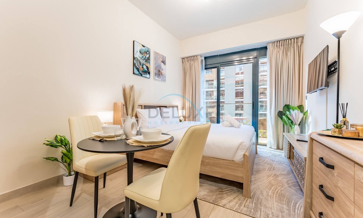 Nad Al Sheba Apartment | Studio with Pool and Community View, Near Soho Garden DXB and Meydan Golf Club