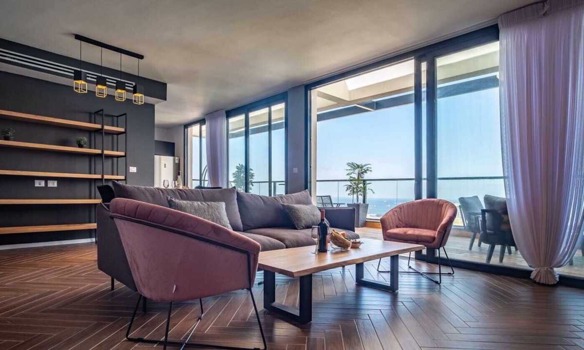 Haifa Apartment | Stunning 2BR Apartment with Balcony and Ocean View in the Heart of Haifa