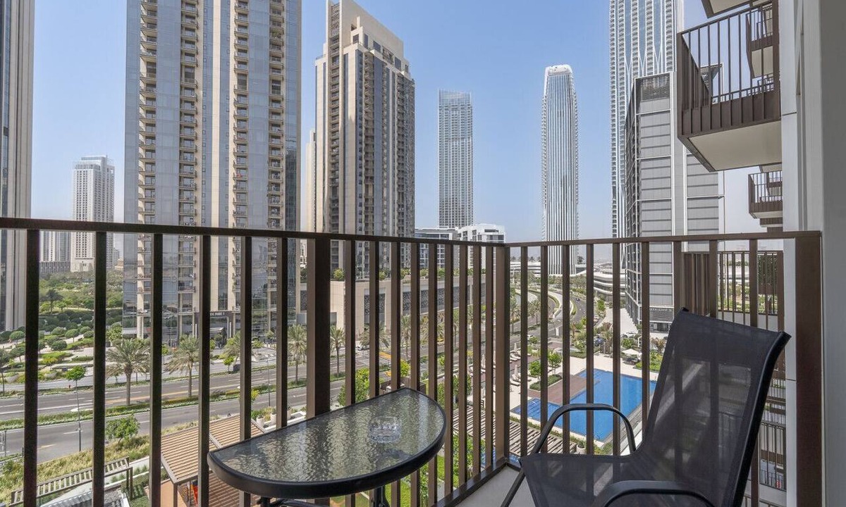 Dubai Apartment | Vogue Brand New Creek Crescent, Balcony ,Pool View