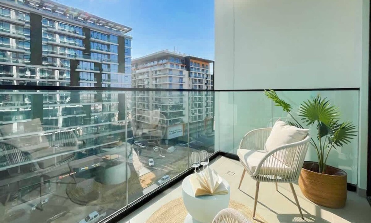 Jumeirah Village Circle Apartment | Warm-Toned Studio with City Views in Binghatti Azure!