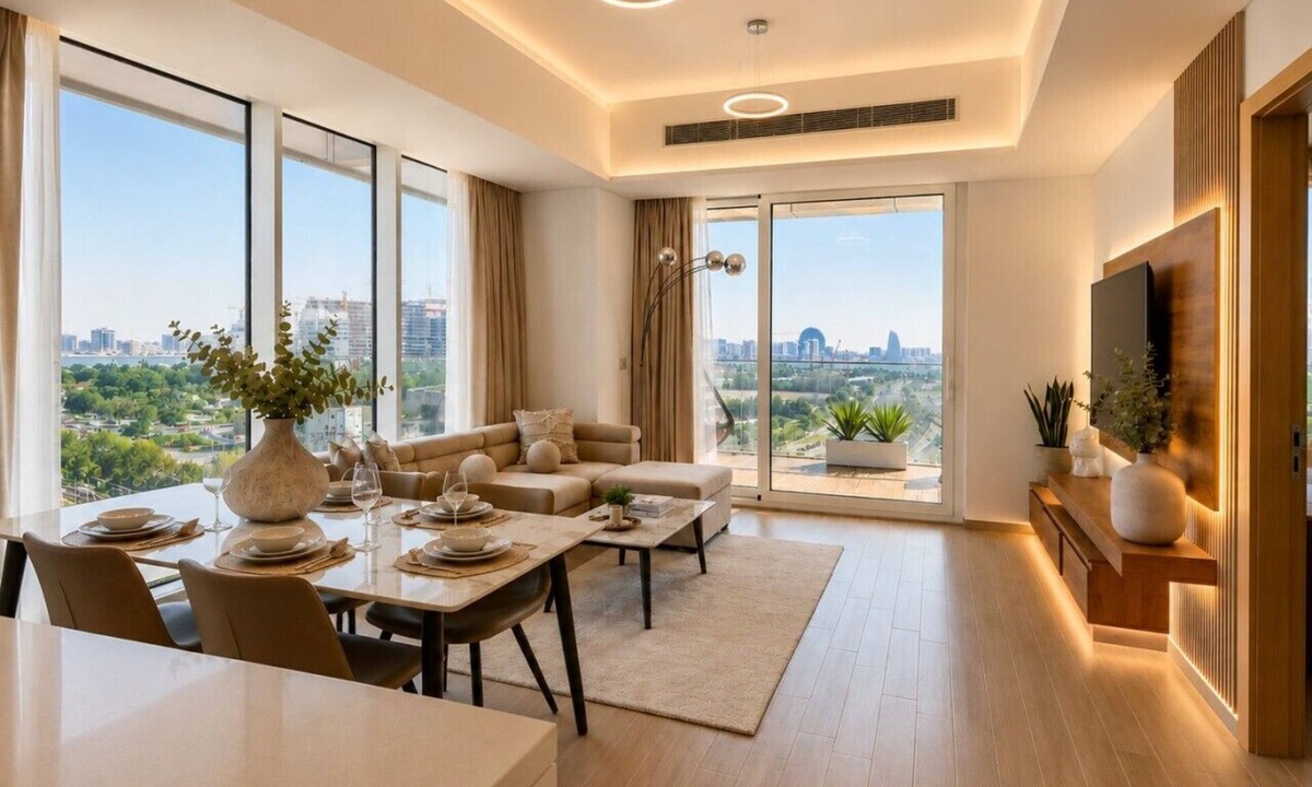 Abu Dhabi Apartment | Yas Island Mayan | Infinity Pool | Large 1BDR | Large Terrace