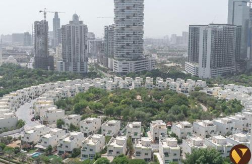Jumeirah Village Circle Apartment | Vogue Elegant JVC Apartment near Circle Mall with large balcony Pool and Gym access