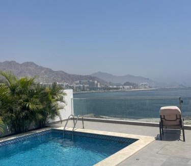 Al Dhaid Villa | سحر المحيط لتأجير بيوت العطلات ocean magic luxury 4BR villa with privet pool, direct sea view,sharm-Al Dana Villa, Al Dana island by ocean magic holiday homes