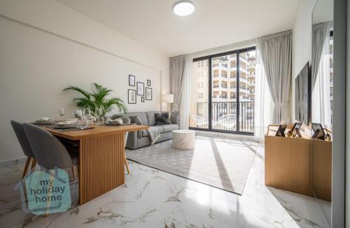 Al Hamra Village Apartment | Beachfront Luxury 1BR Sea View