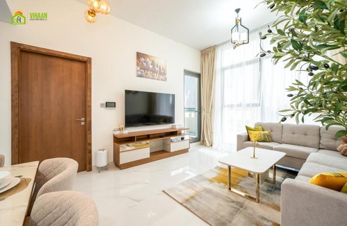 Dubai Apartment | Chic Oasis in Jumeirah Garden City by Vihaan Homes