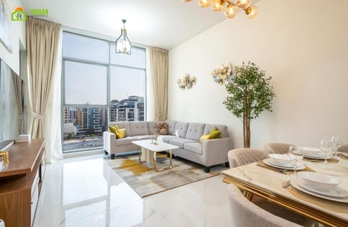 Dubai Apartment | Chic Oasis in Jumeirah Garden City by Vihaan Homes