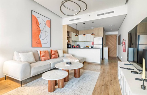 Jumeirah Village Circle Apartment | FIRST CLASS | Studio | Minimalist Chic Retreat