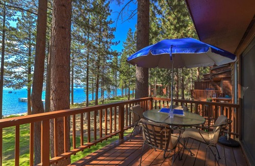 Zephyr Cove Villa | Lakefront Townhome | Prvt Beach & Decks | Sleeps 6