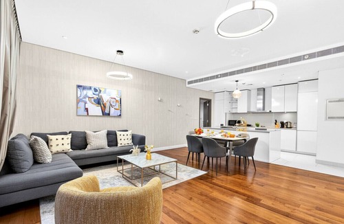 Al Wasl Apartment | Lush 2.5 BR in City Walk with Burj Khalifa View
