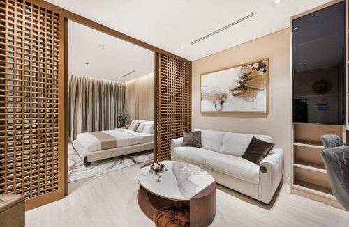 Beach & Coast Apartment | Luxury Studio in a Beachfront Building Direct Beach Access, Sharjah