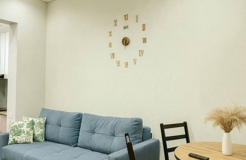 Bostandyk District Apartment | Modern 2 room with Sofa Bed & City View - Comfort city 42 - Qonaq