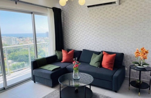 Downtown Santo Domingo Condo | Oceanview 1BR 2BA 14th Floor ~ Balcony, ACs,Wifi,Pool,Gym and Social Area