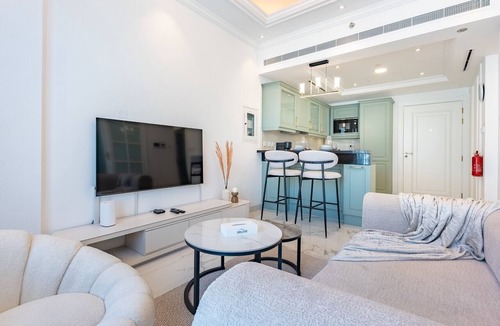 Al Barsha Apartment | Refined 1BR Escape with Pool-Facing Views, Near to Dubai Butterfly Garden,