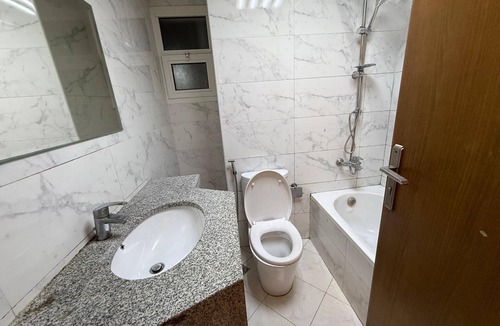 Ajman Apartment | Sea Breeze Studio Balcony & View