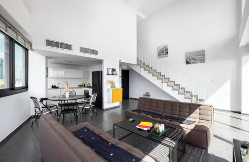 Neve Tzedek Apartment | Sky-High Luxury Neve Tzedek 3BR Terrace & Pool