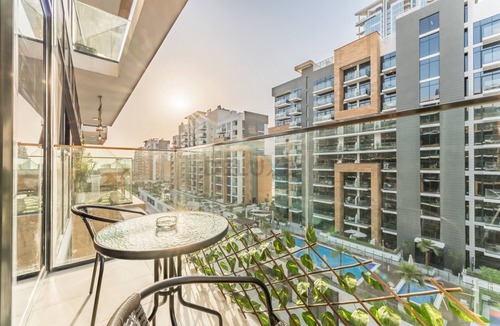 Nad Al Sheba Apartment | Studio with Pool and Community View, Near Soho Garden DXB and Meydan Golf Club