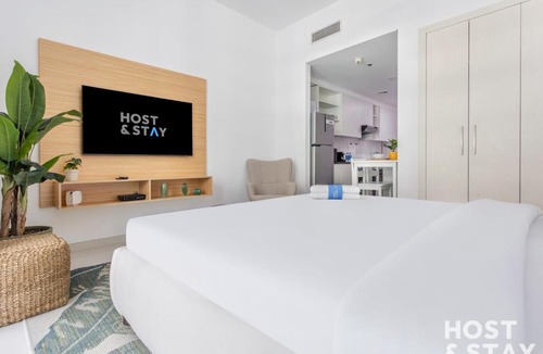 Dubai Apartment | Studio with view at Loreto Damac Hills - Host & Stay