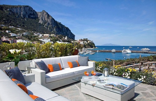 Marina Grande Villa | Villa Vesuvio at Fortino Capri A TERRACE ON THE SEA 10 MIN FROM THE PIAZZETTA