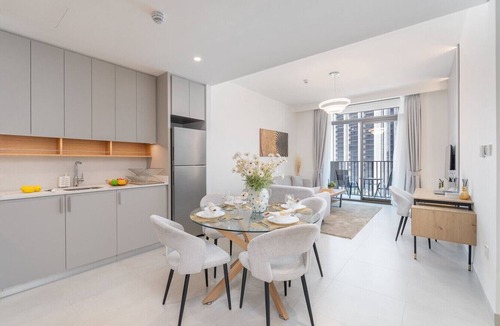 Dubai Apartment | Vogue Brand New Creek Crescent, Balcony ,Pool View