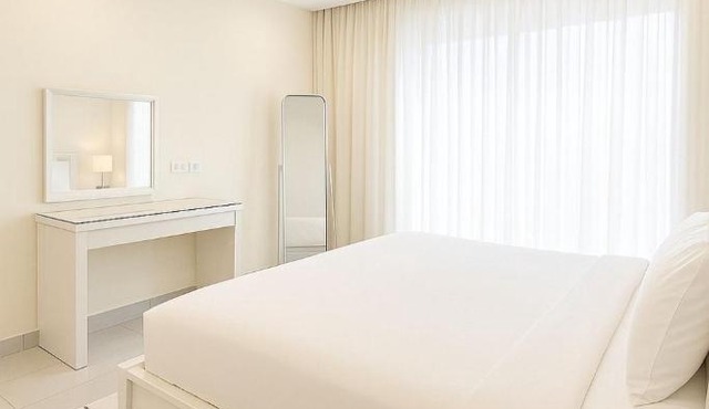 1BHK top-floor with city view at Ghubra Beach