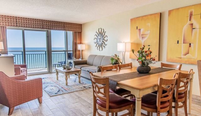 2 Bedroom 2 Bath Direct Oceanfront on the Boardwalk in Myrtle Beach