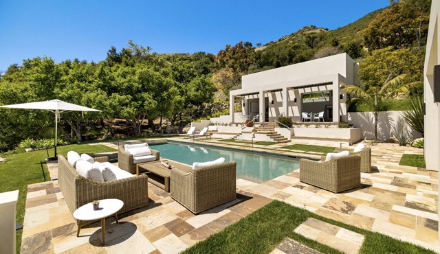 270-degree Ocean Views, 47’ heated pool, stunning contemporary coastal retreat. in Montecito