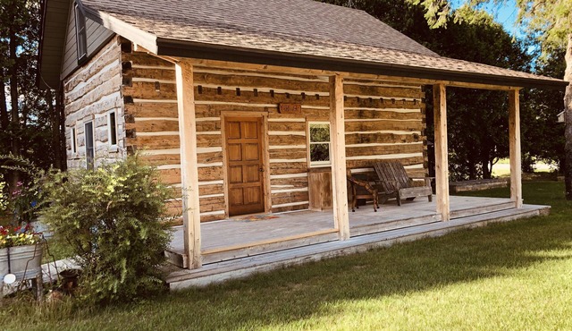 Authentic 1882 Hand Hewn Log Home in Sturgeon Bay