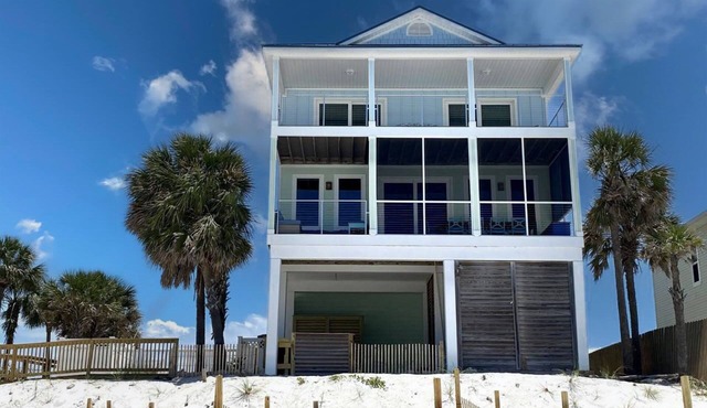 Best pool in the neighborhood! 4 bdrm/4.5 bath gulf front with huge pool.