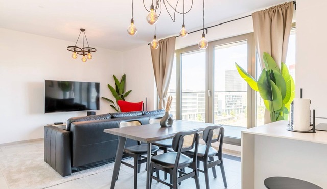 Bright 1BR Near Belval Plaza & Rockhal in Suessem