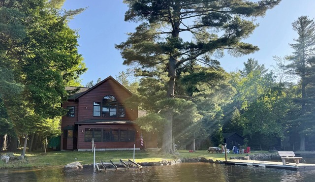 Casa Verde: Waterfront 5BR Retreat with 2 Living Areas & Fire Pit! in Old Forge