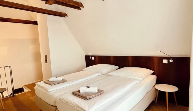 Charming maisonette apartment in the "Mainviertelhof" at the "Old Main Bridge" in Würzburg