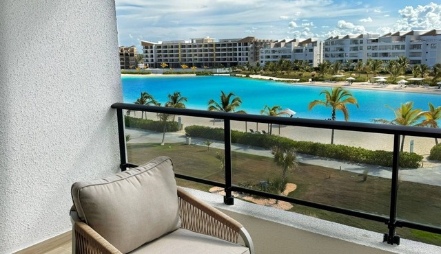 Chic Boho Apartment Overlooking Crystal Lagoon in Punta Cana