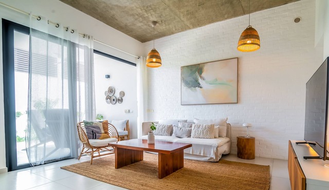 Cosy apt 400M beach Las Ballenas/bars/restaurants in Las Terrenas