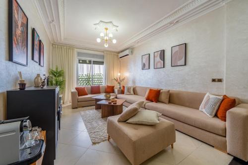 Cozy apartment, 2 bedrooms, 10 min from airport and Medina in Marrakesh