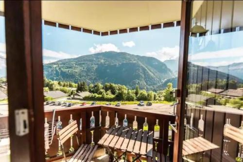 Cozy studio with balcony and Mont Blanc view in Saint-Gervais-les-Bains