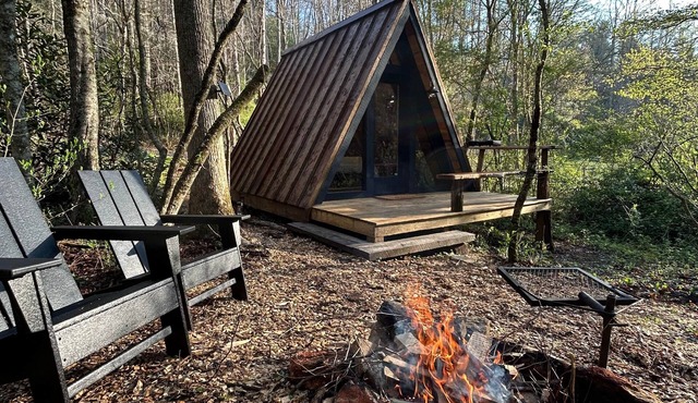 Creekside Rustic A-Frame in Zirconia