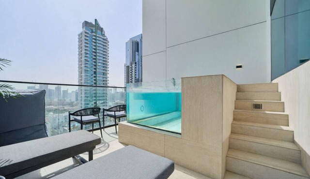 Elegant 2BR Apartment with Private Pool in JVC