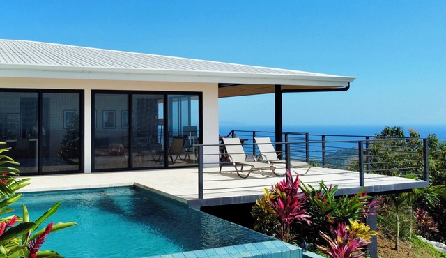 Enjoy incredible ocean views high above beautiful Playa Carrillo