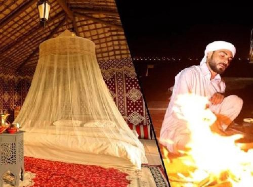 Evening Desert Safari with BBQ Dinner and Camping