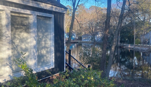 Fish from your deck near 10th hole of golf course in Rocky Mount