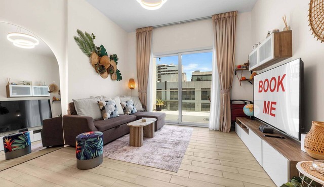 Free housekeeping visits during your stay - StayShort - JVC 1 Bed Apartment Sleeps 4 with Huge Balcony!