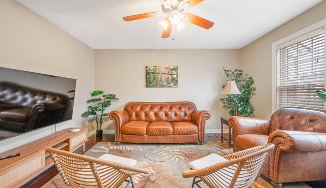 Hemingway’s Hideaway | 2BR w/King + Pvt Patio in Fuquay-Varina
