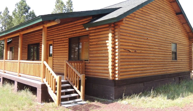 Hidden Log Cabin Deep in Elk Country -Grand Canyon in Parks